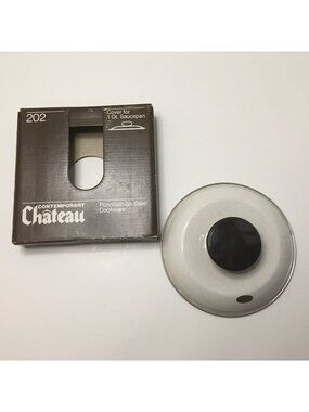 Sanko Ware 1qt Saucepan Lid Contemporary Chateau 202 Porcelain On Steel Japan